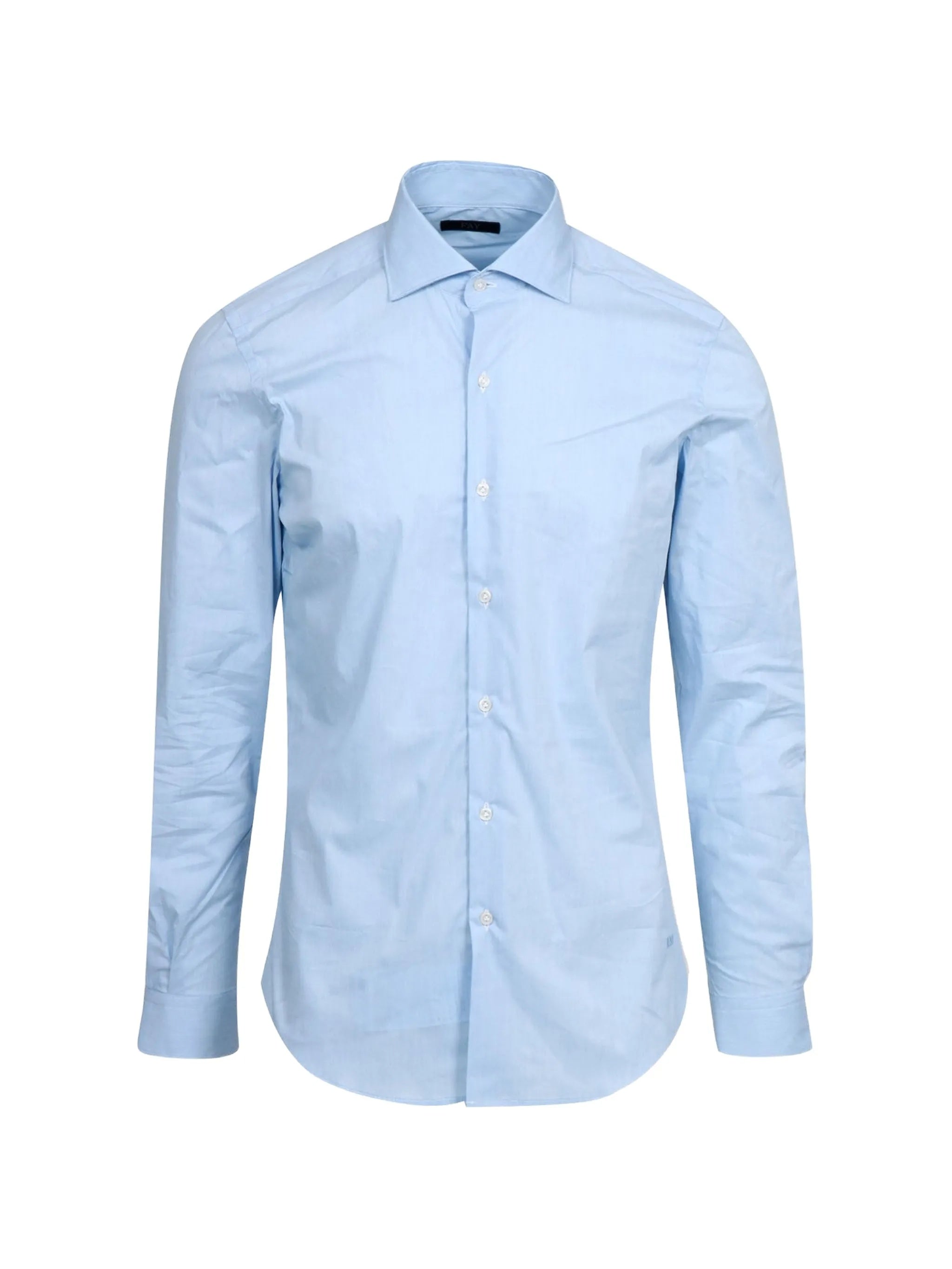 Tailored Light Blue Pointed Collar Shirt