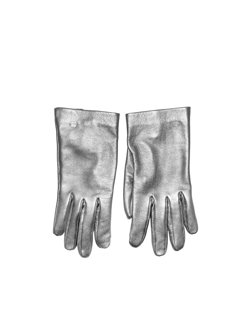 Glove Nappa Silk Silver