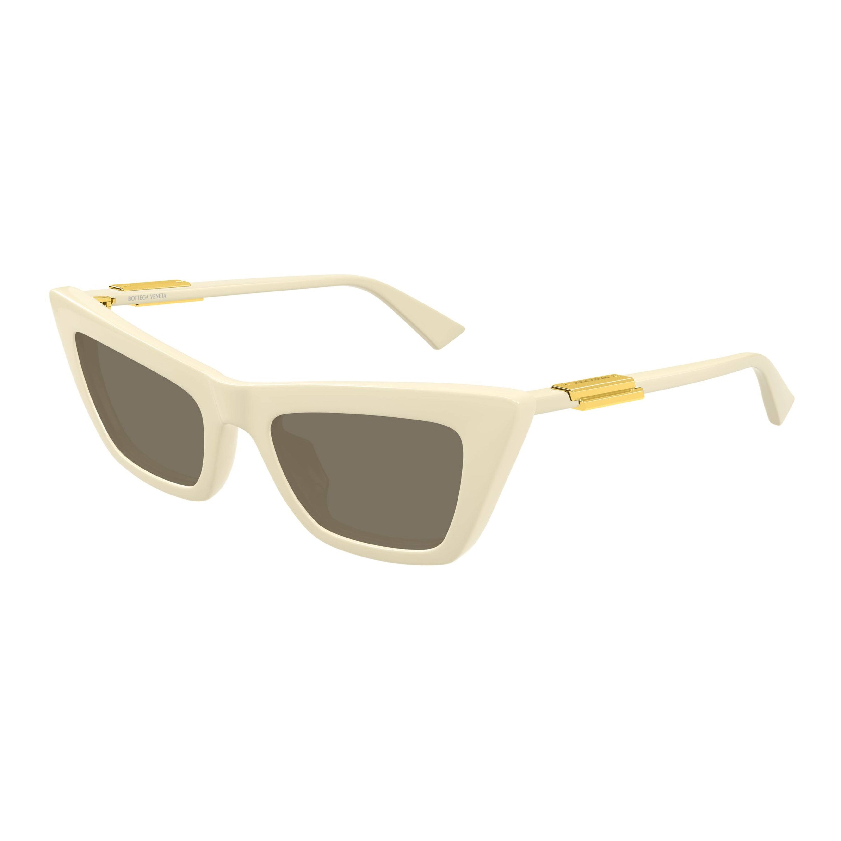 Angular Cat-Eye Sunglasses With Gold-Tone Accents