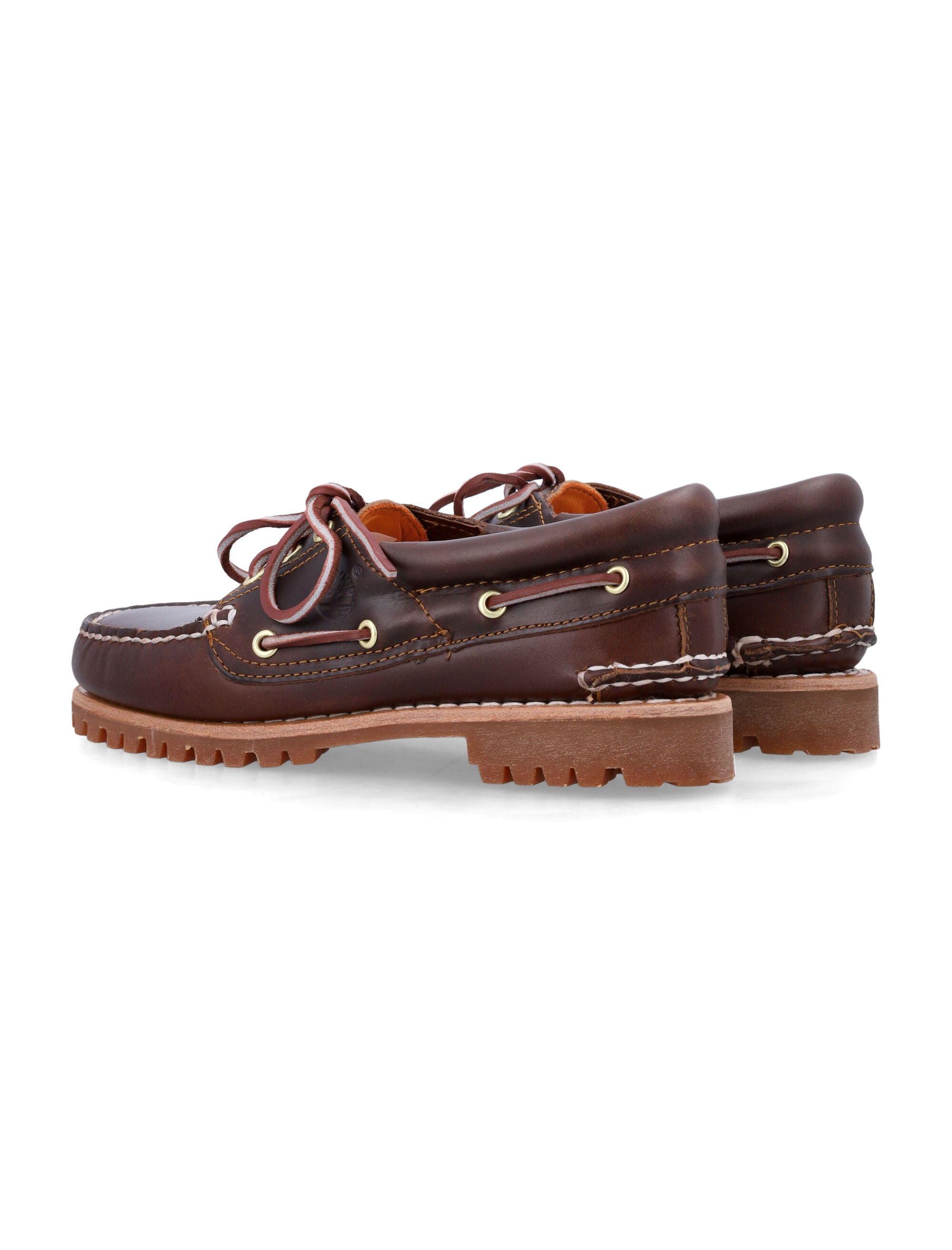 Authentic Brown Leather Boat Shoe