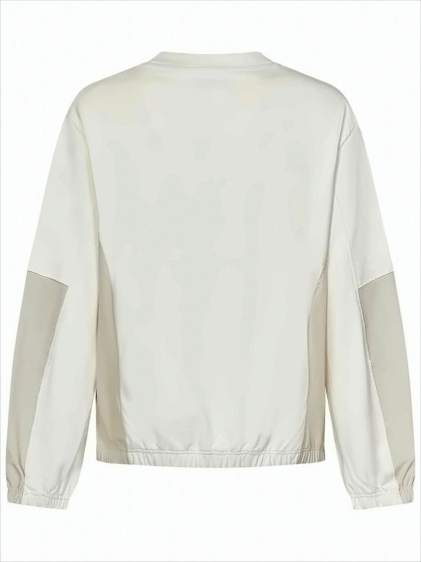 Long-Sleeve Relaxed Fit T-Shirt with Side Panels
