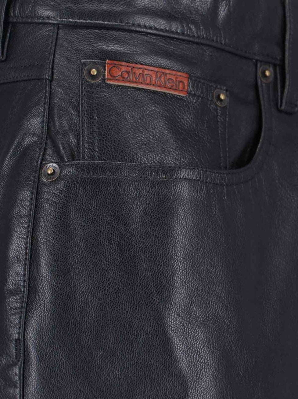 Goat Leather Pants – Black