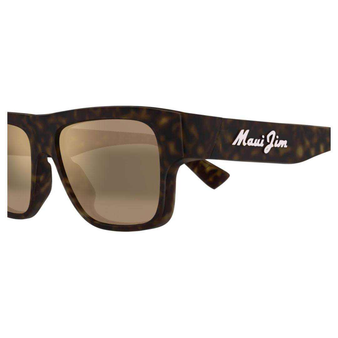Kokua Rectangular Matte Black Sunglasses with Gradient Lenses