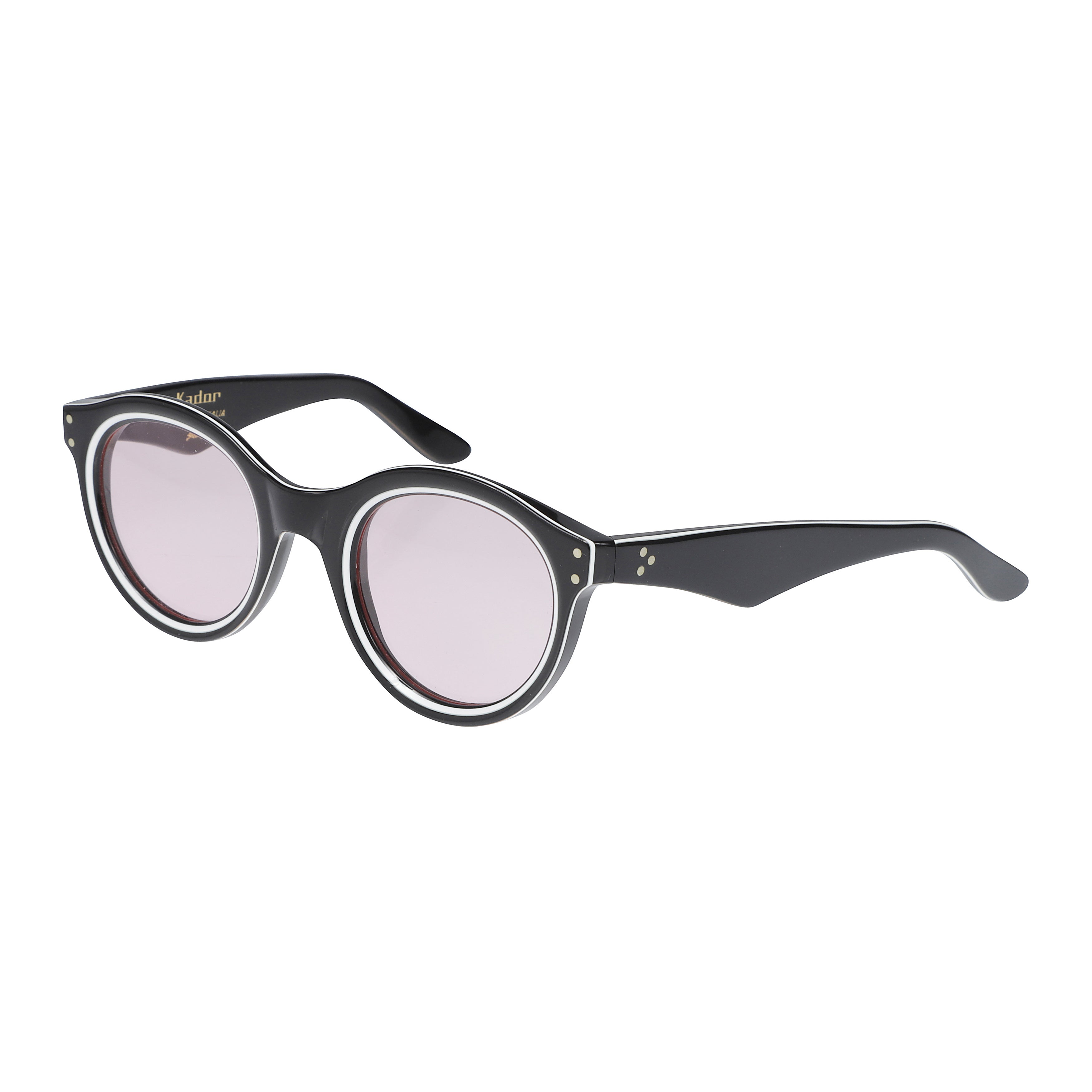 Thick Bold Black Frame Sunglasses with Purple Lenses