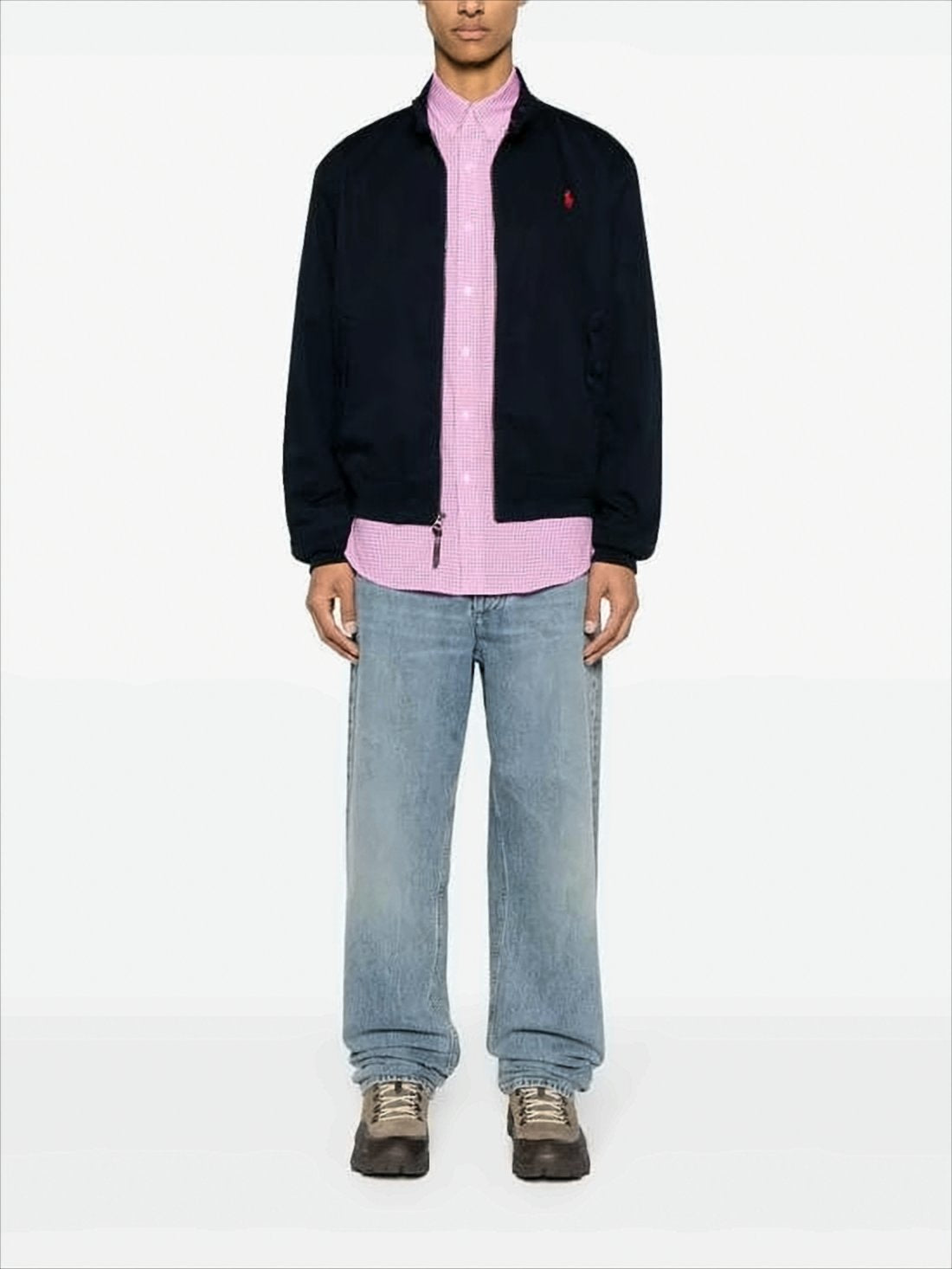 Contemporary Black Jacket with High Collar