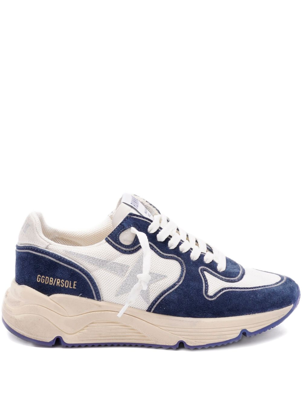 Sporty Sneakers With Suede Detailing And Rubber Sole