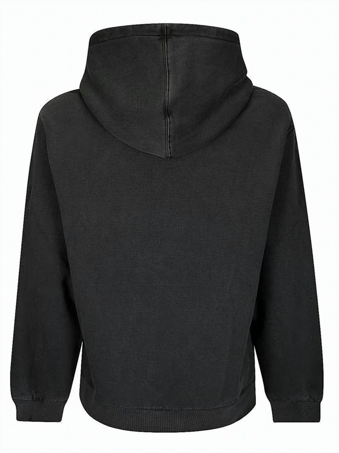 Relaxed Fit Black Hoodie with Kangaroo Pocket