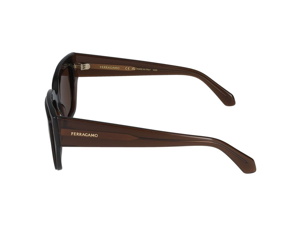 Sunglasses Salvatore Ferragamo SF2002S 233 Transparent Brown/Brown 55/18/140