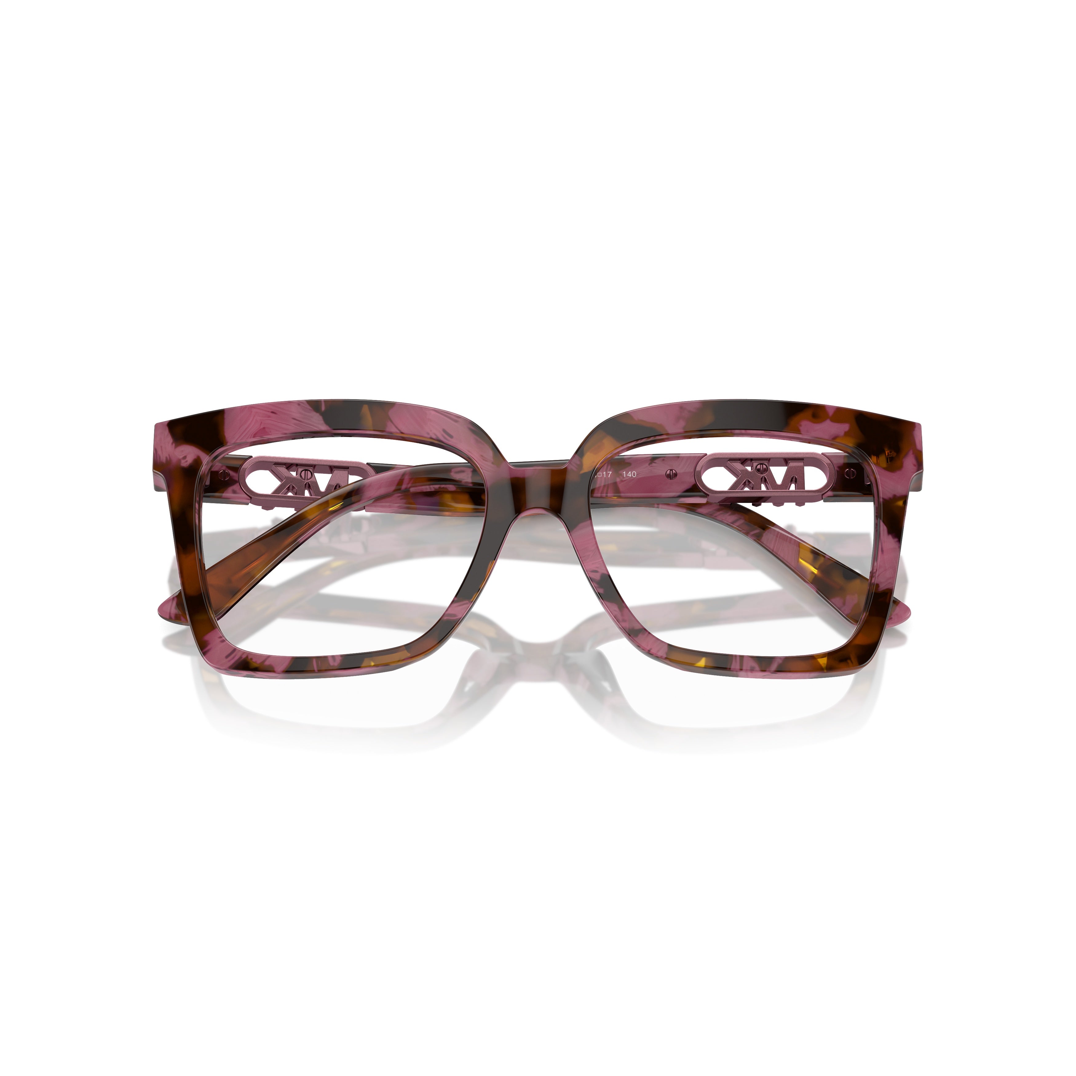 0mk4119u Oversized Square Frame Sunglasses with Marbled Pattern