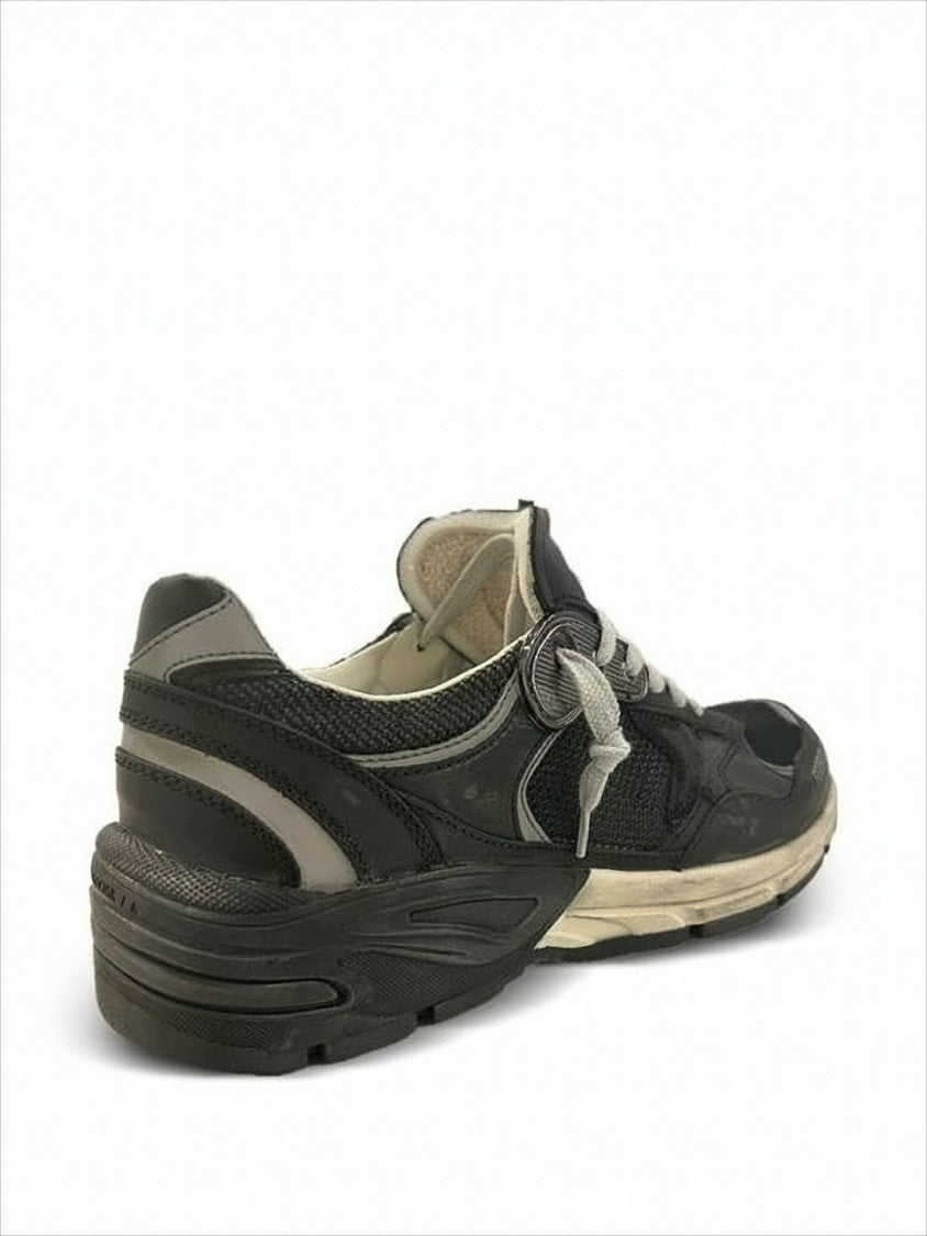 Layered Suede and Mesh Sneakers
