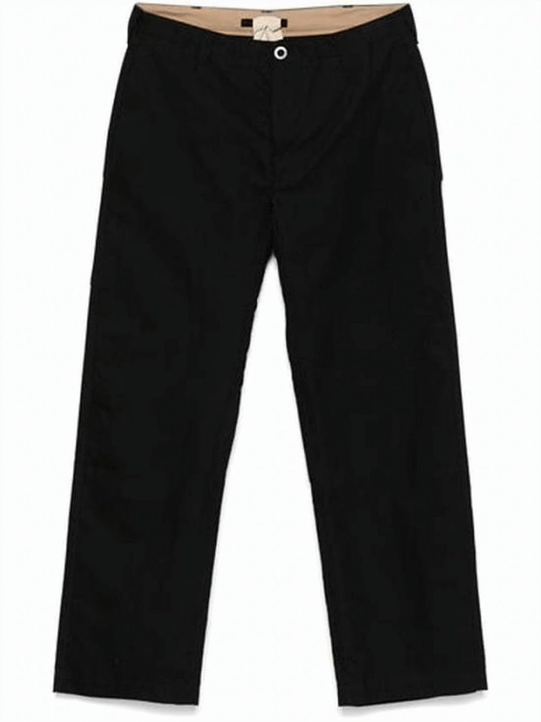 Straight Pants Crafted from Durable Fabric Blend