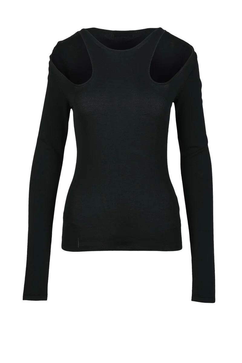 Crew Neck Sweater - Black