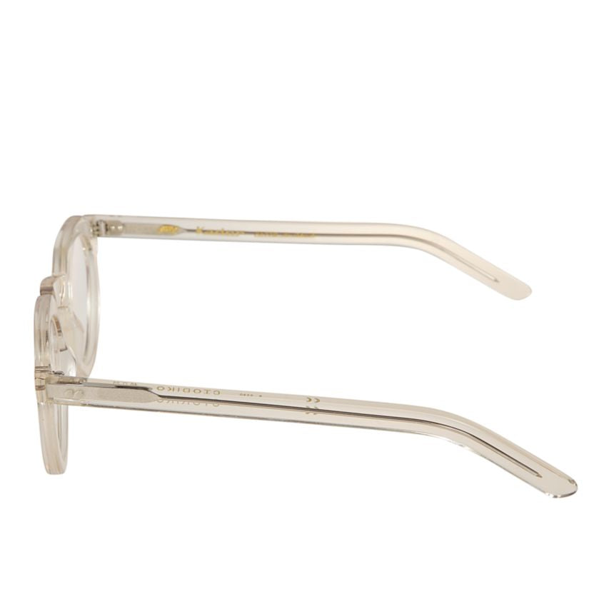 Storiko Translucent Beige-Tinted Sunglasses with Rounded Lenses
