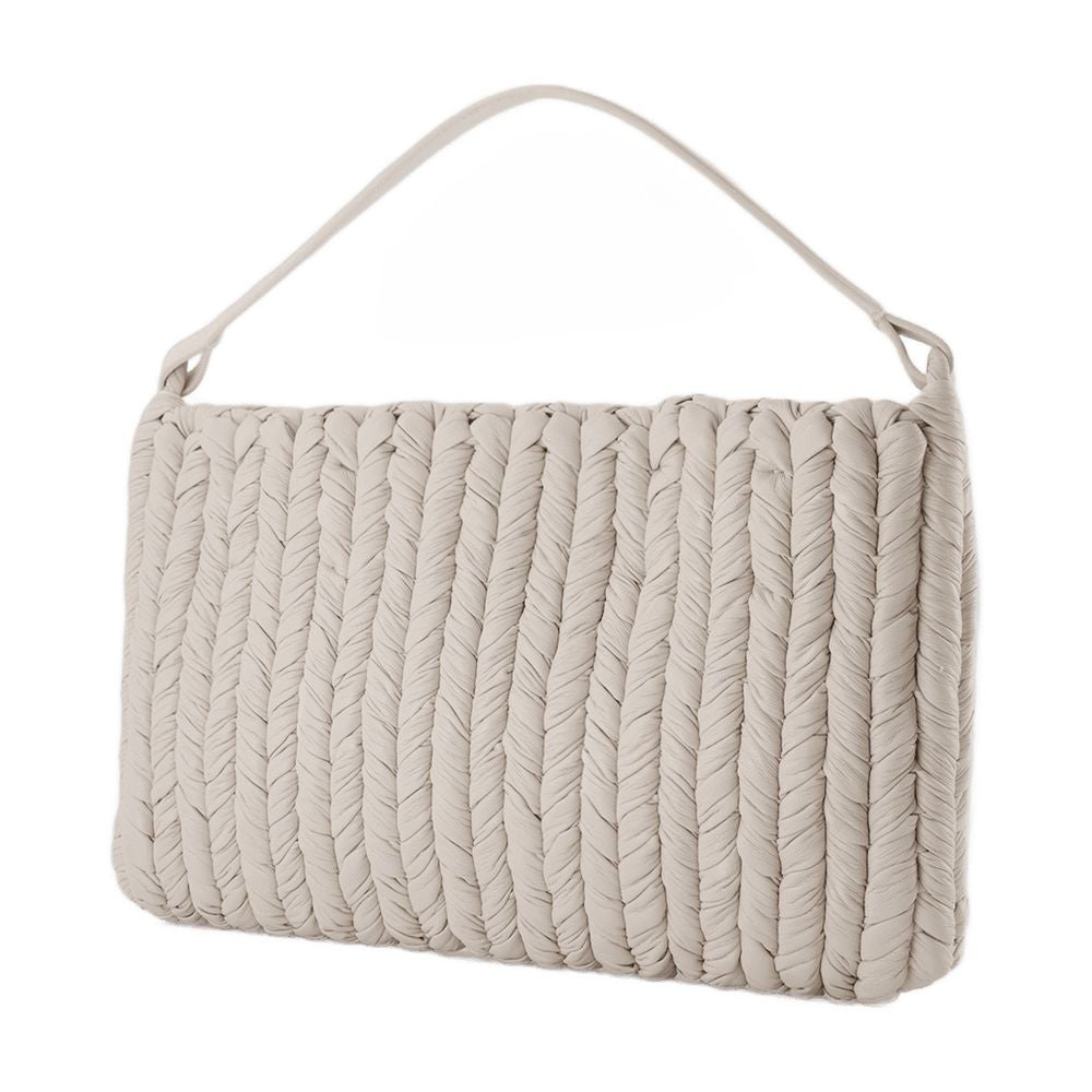 The Square Bag In Whte Vegan Leather