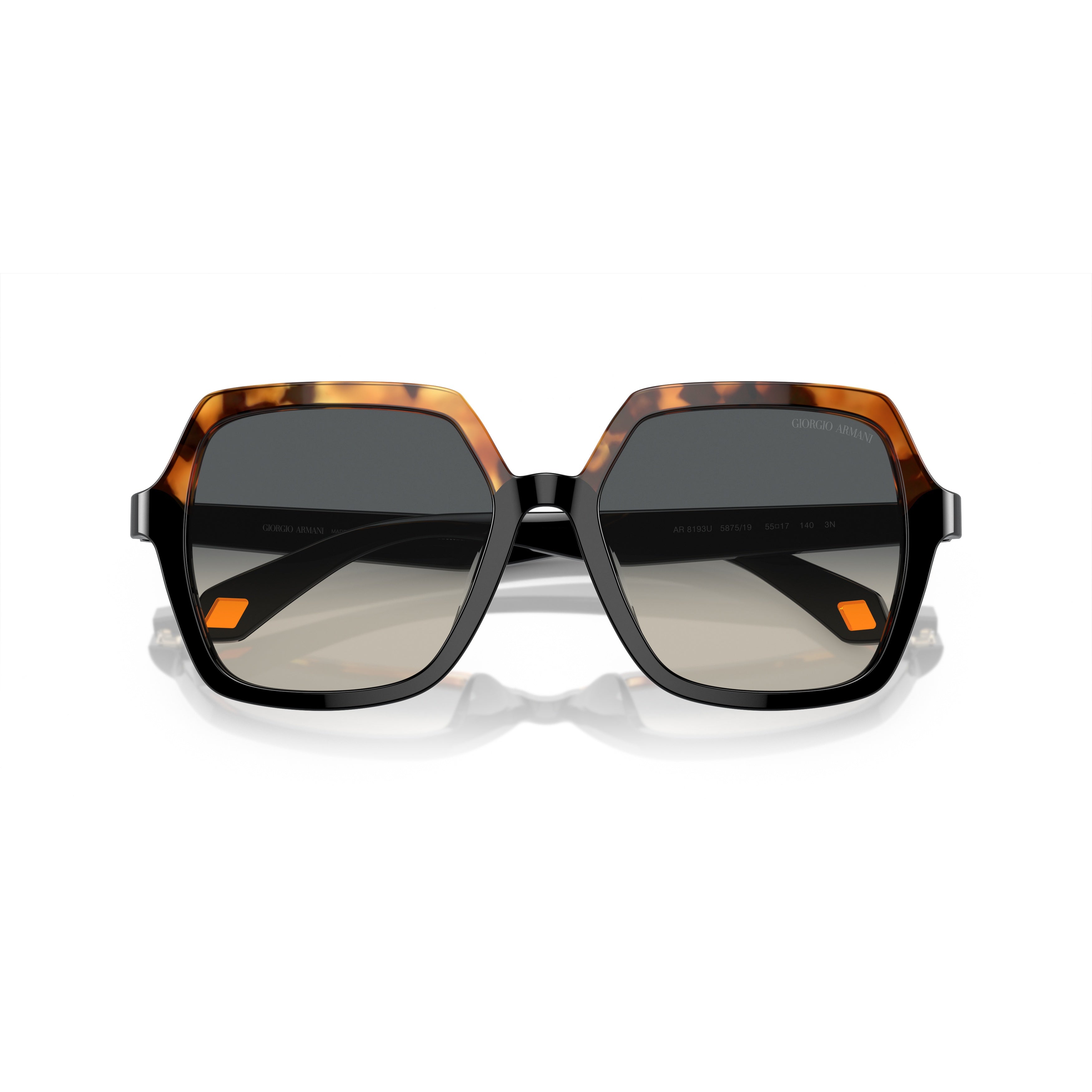 0ar8193u Oversized Square Sunglasses with Tortoiseshell and Gradient Lenses