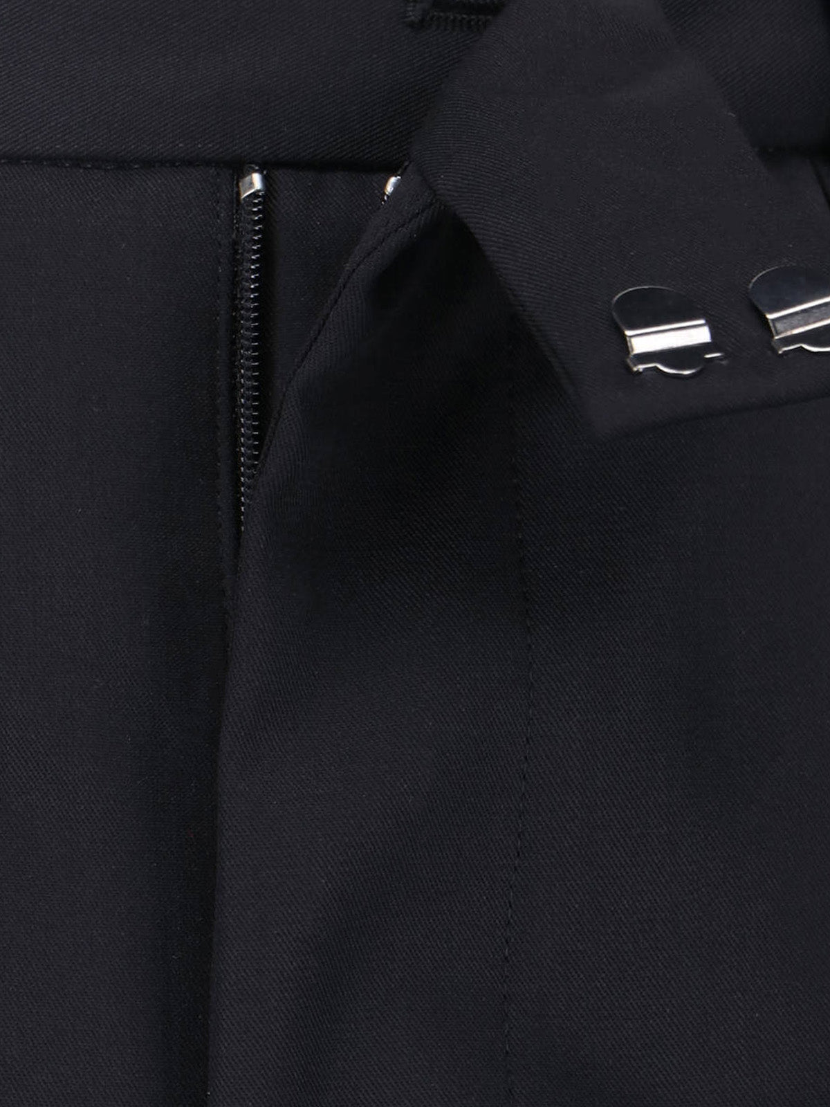 Bootcut Wool Pants – Black