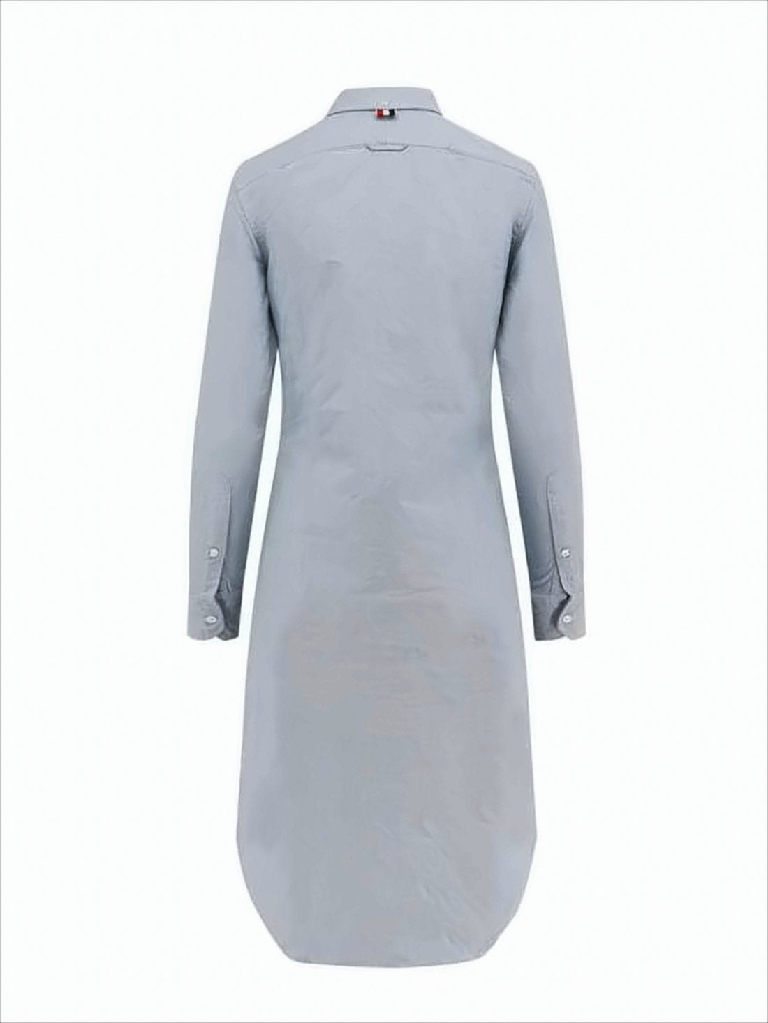 Cotton Midi Dress with Button-Down Front