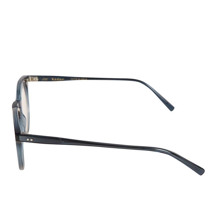 Chyli/N Rounded Frame Sunglasses with Translucent Blue Front