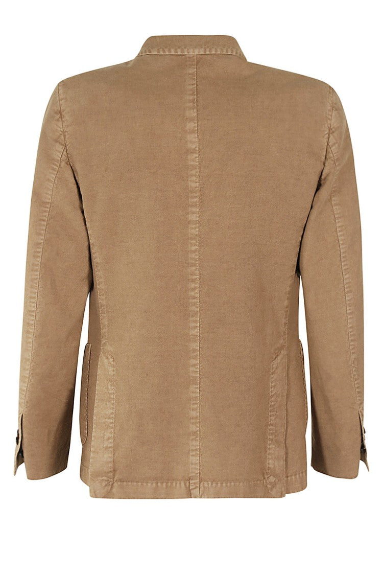 Double Breasted Jacket Linen Cotton Armoured