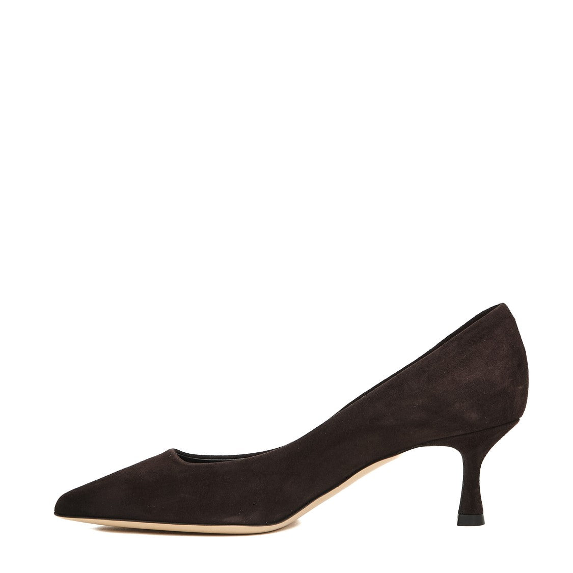 Pump Suede Ebony Heel 55Mm