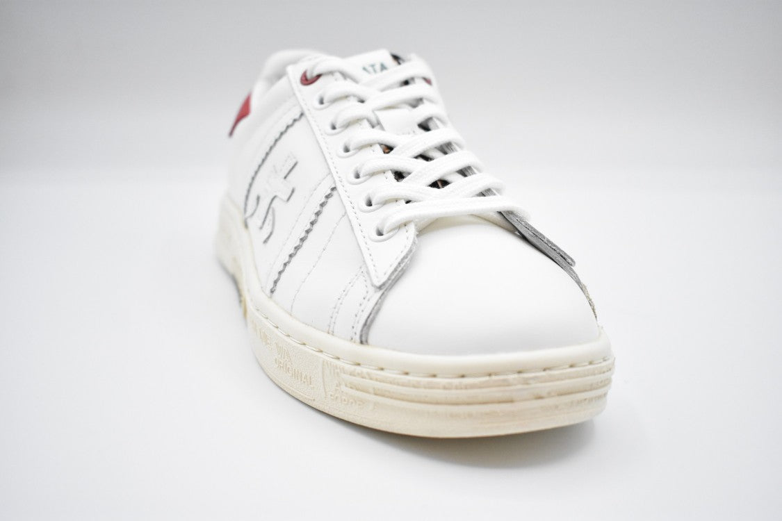 Leather Sneakers With Contrasting Detail