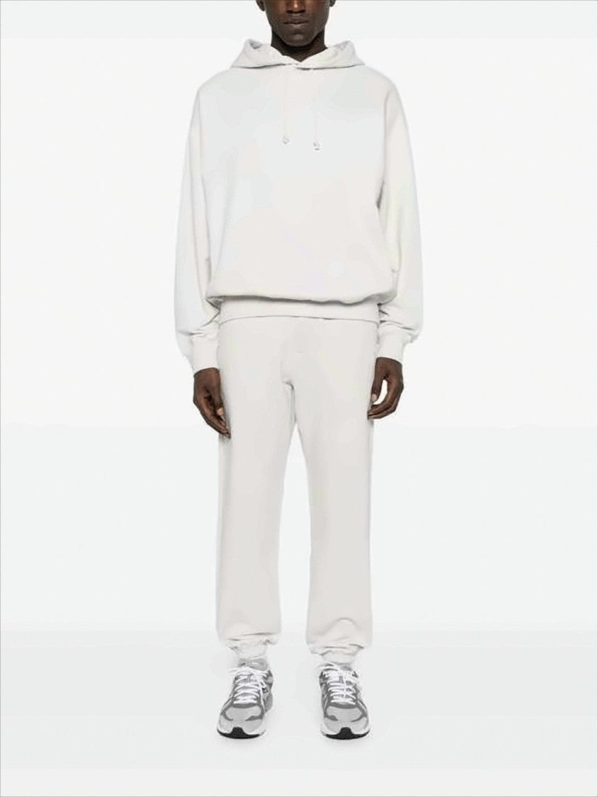 Relaxed Fit White Hoodie with Minimalist Design
