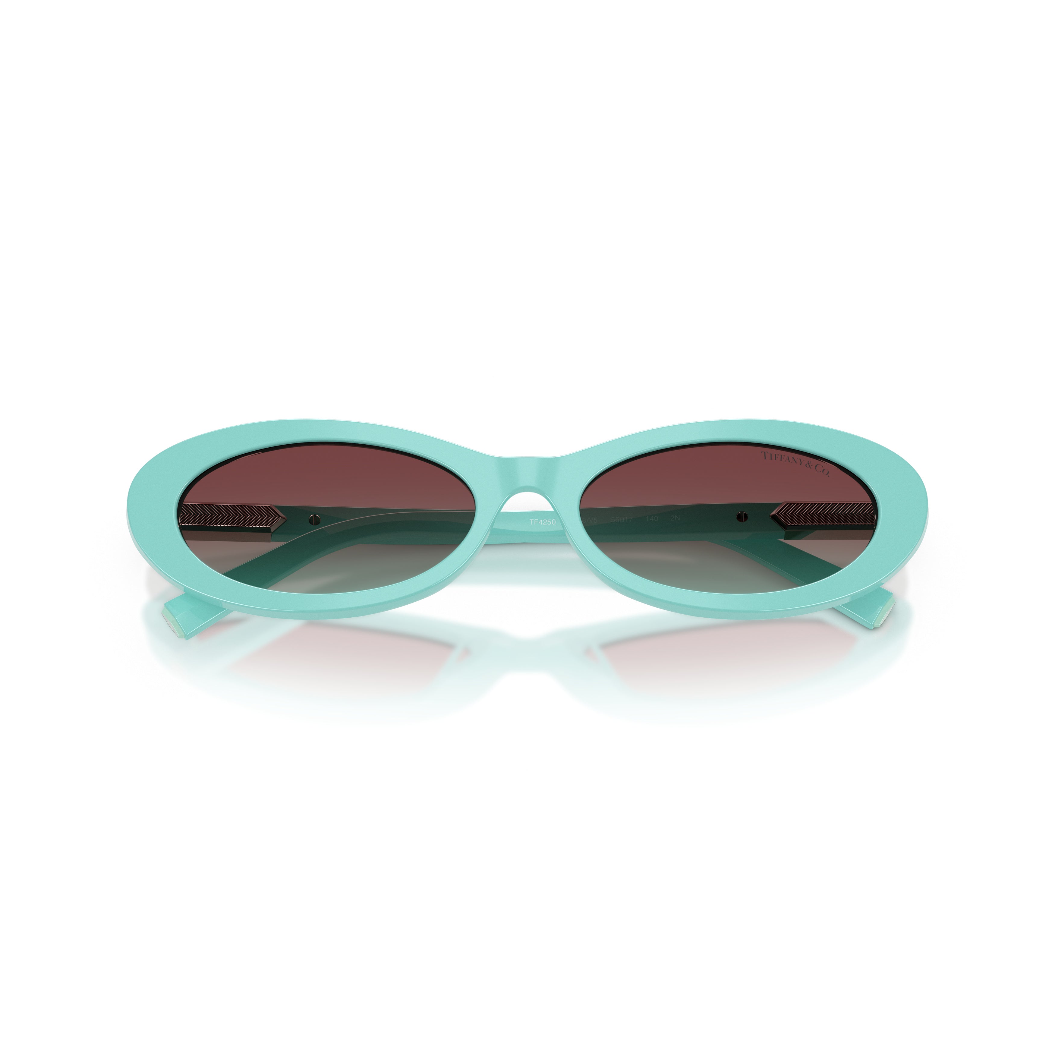 0tf4250 Oval Acetate Sunglasses in Light Turquoise