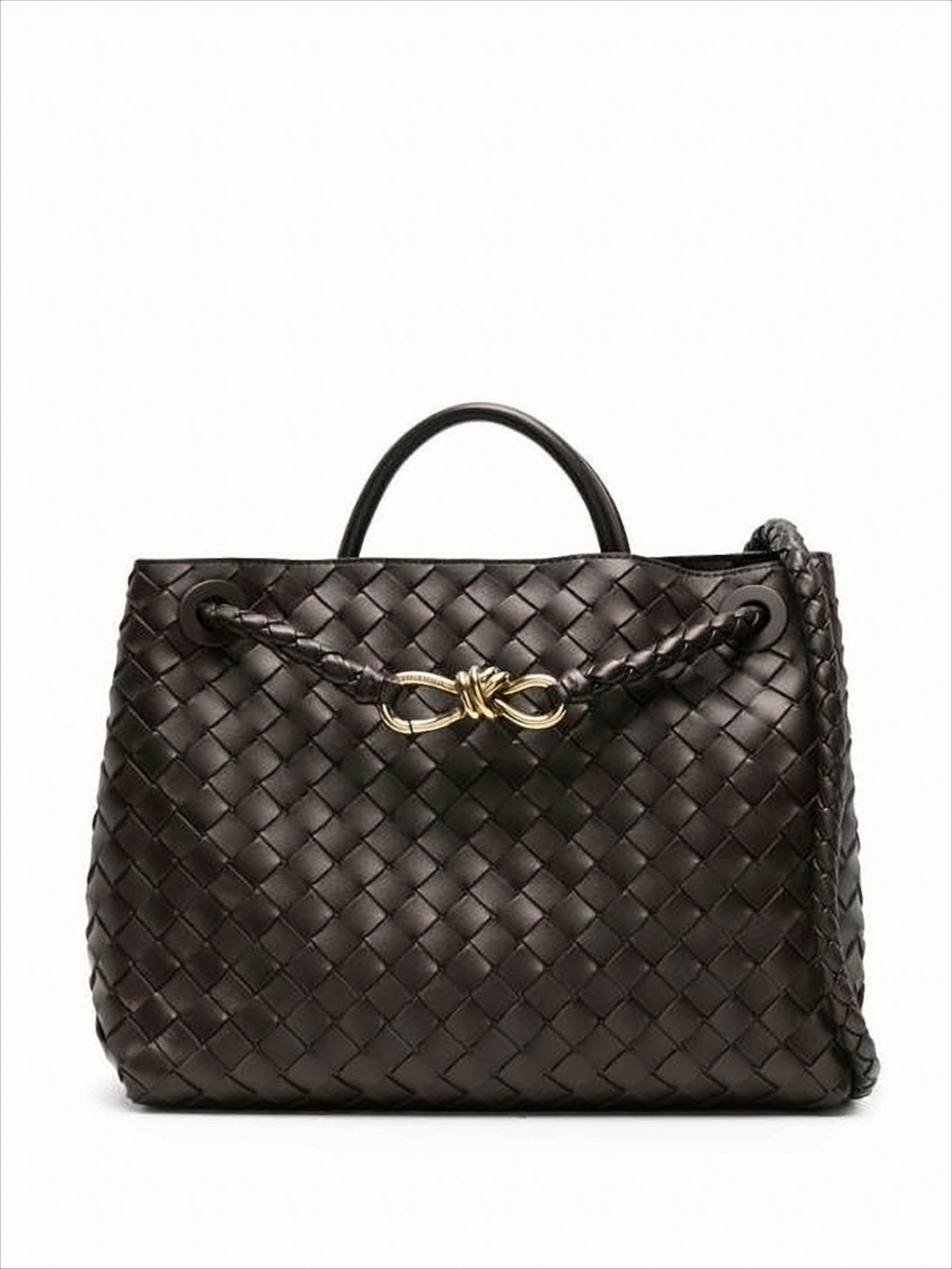 Woven Calf Leather Tote Bag