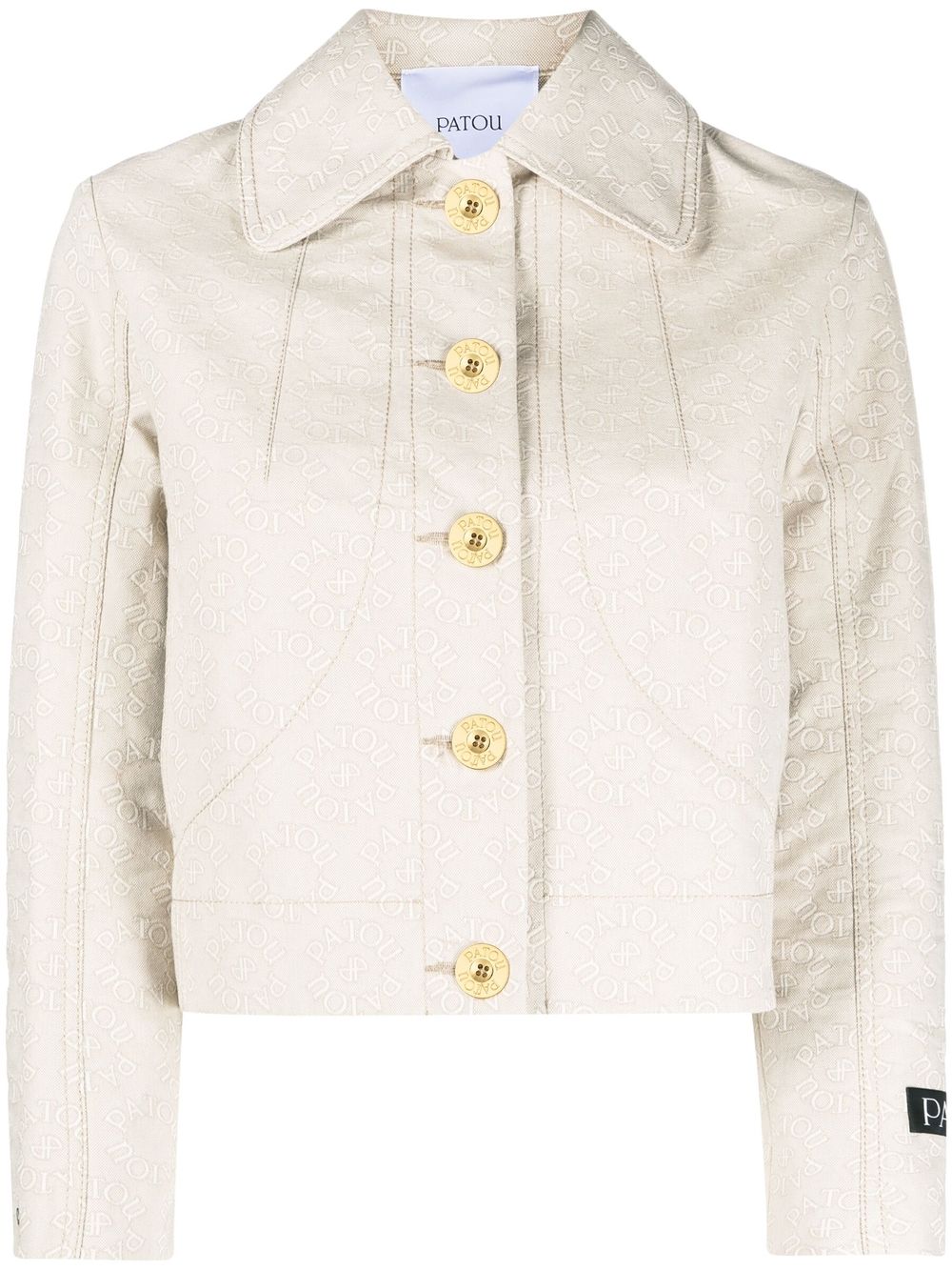 Cropped Beige Tailored Jacket
