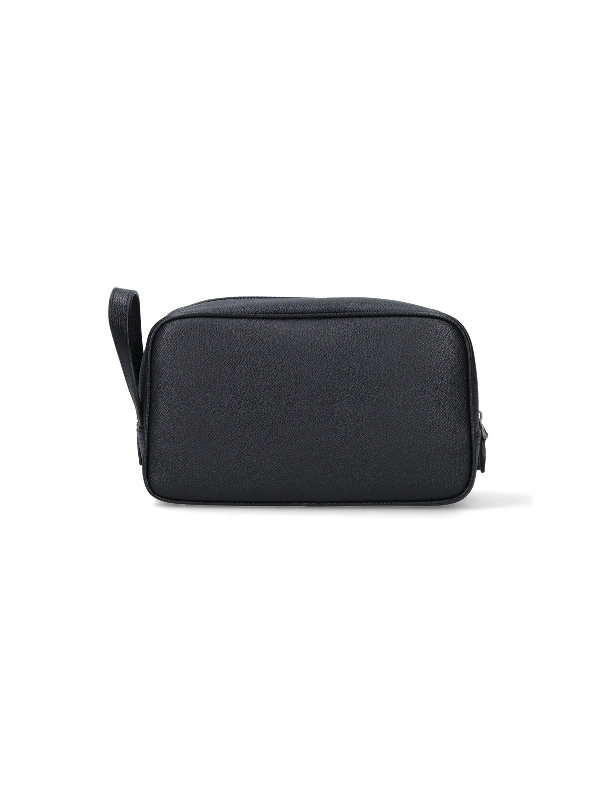 Rectangular Black Calf Leather Beauty Case