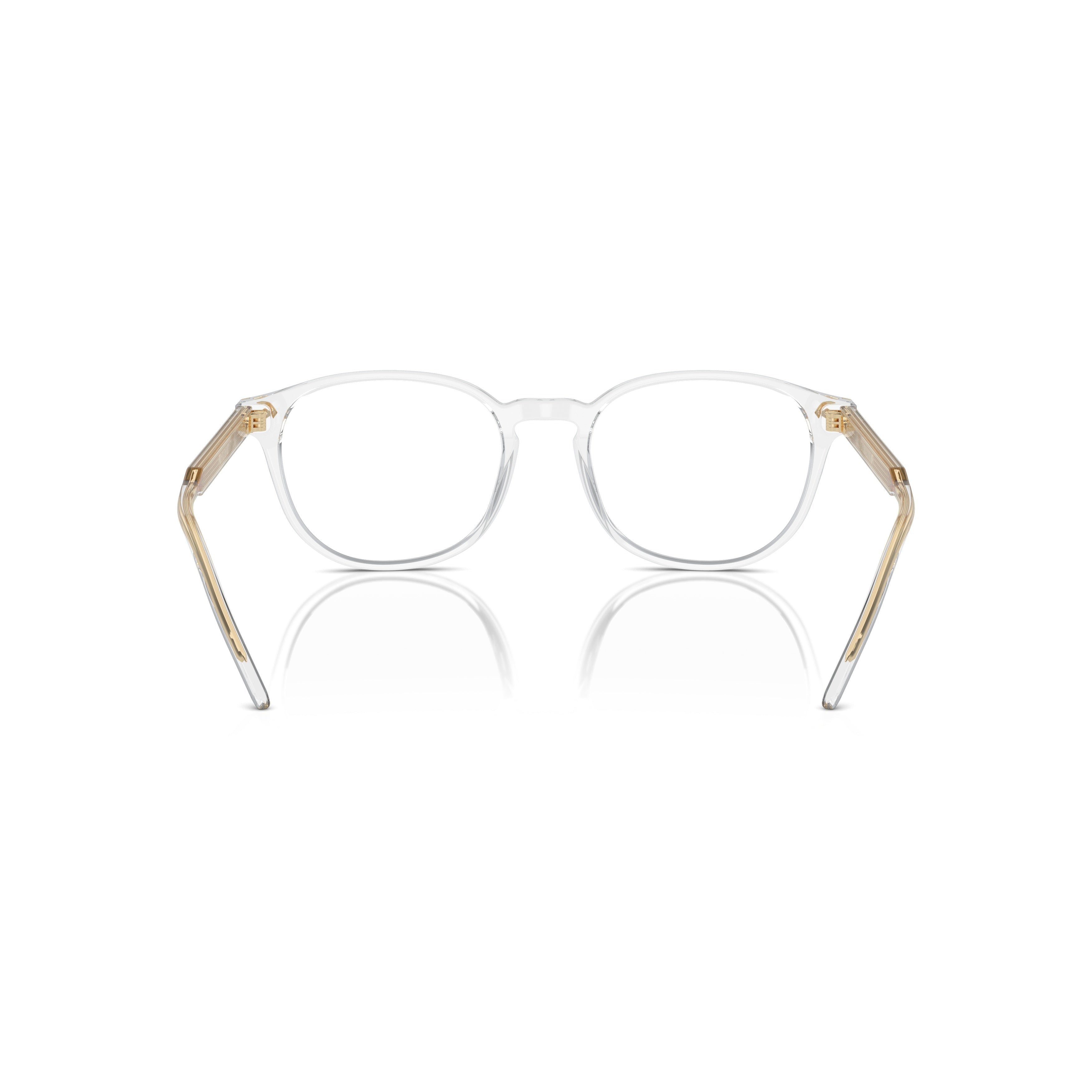 0ar7259 Transparent Acetate Eyeglasses with Gold-Toned Temples