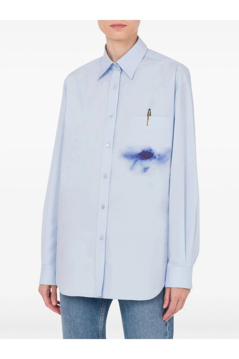 Multicolor Artistic Splash Long Sleeve Shirt