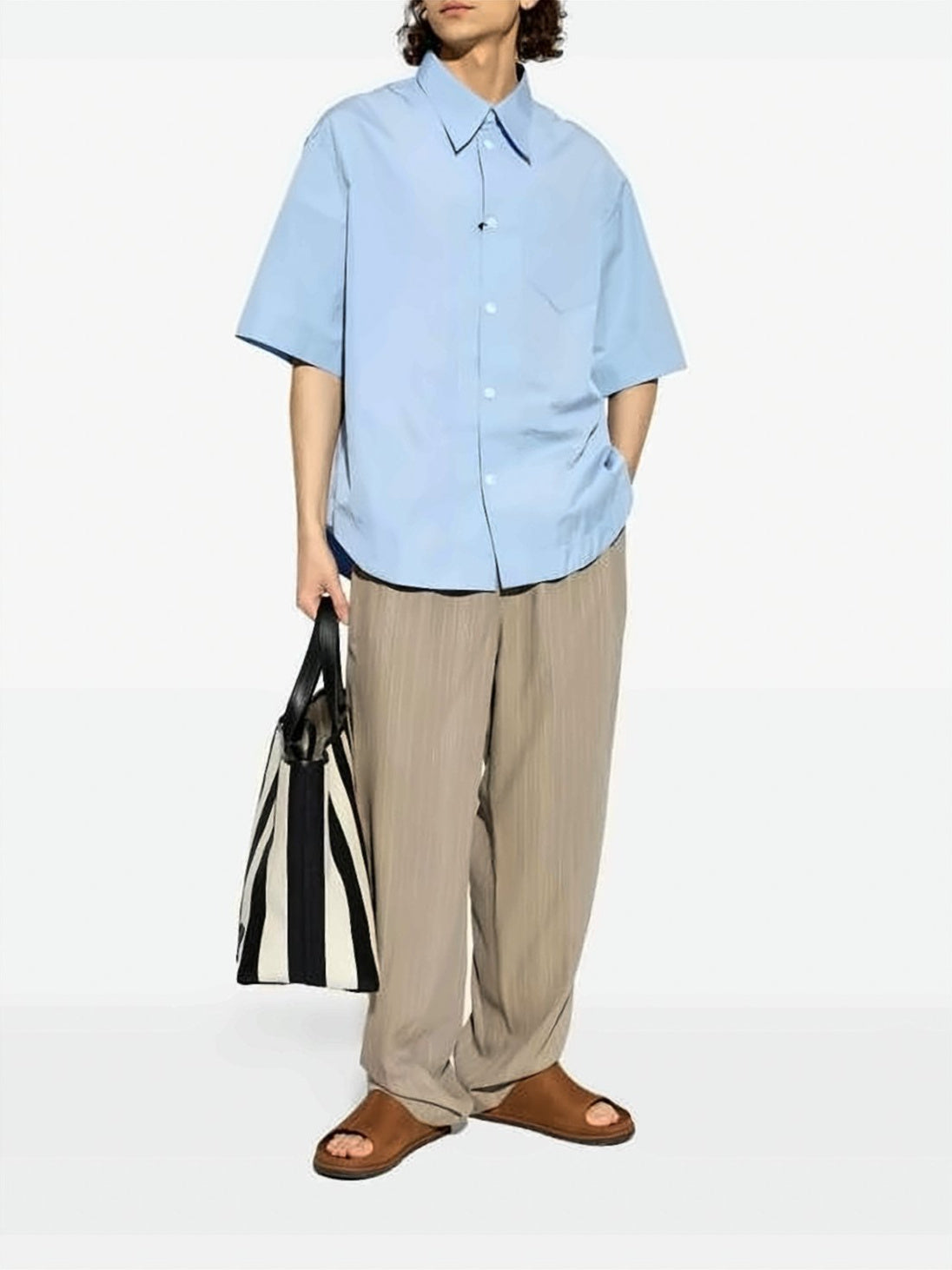 Open-Toe Nubuck Slip-On Mules with EVA Cushioning