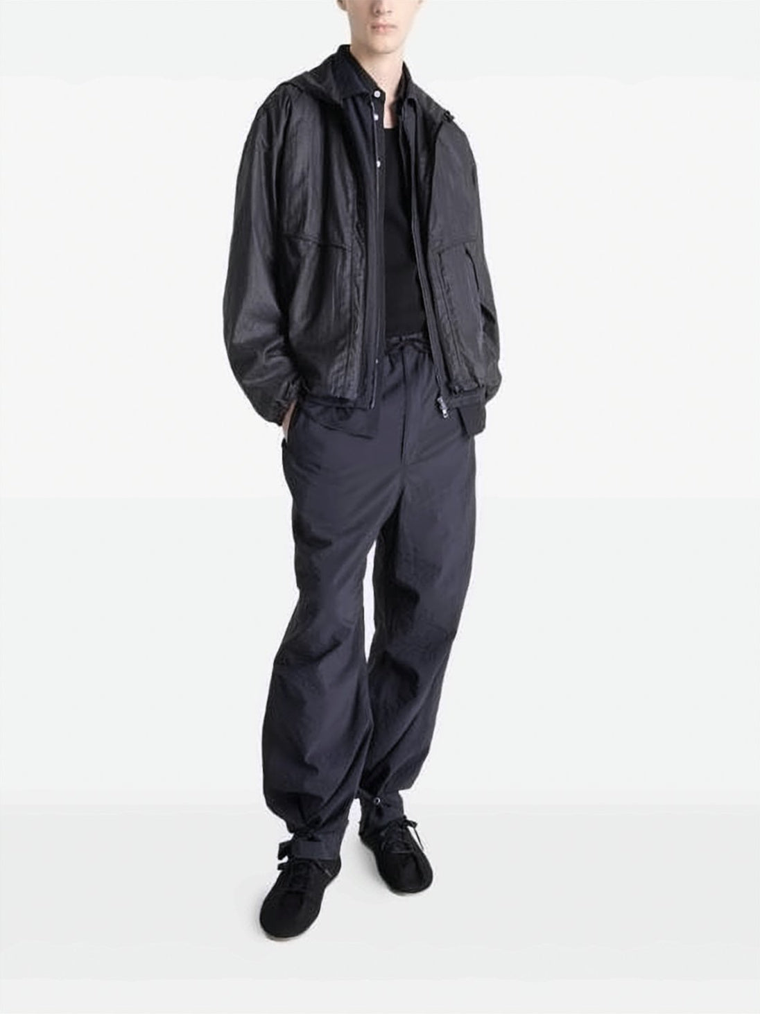 Lightweight Boxy Black Jacket