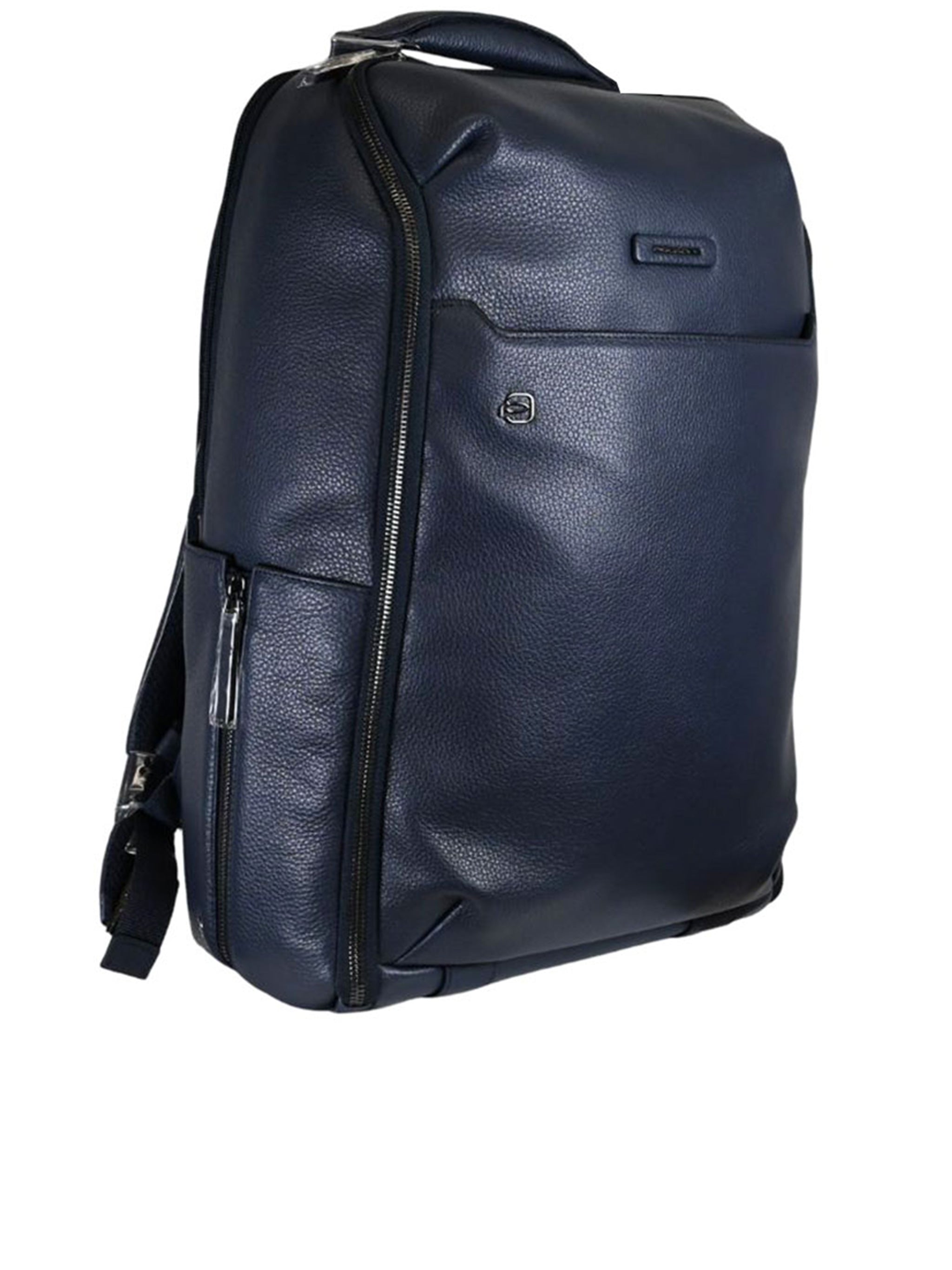 Blue Zaino Viaggio Structured Pebbled Backpack