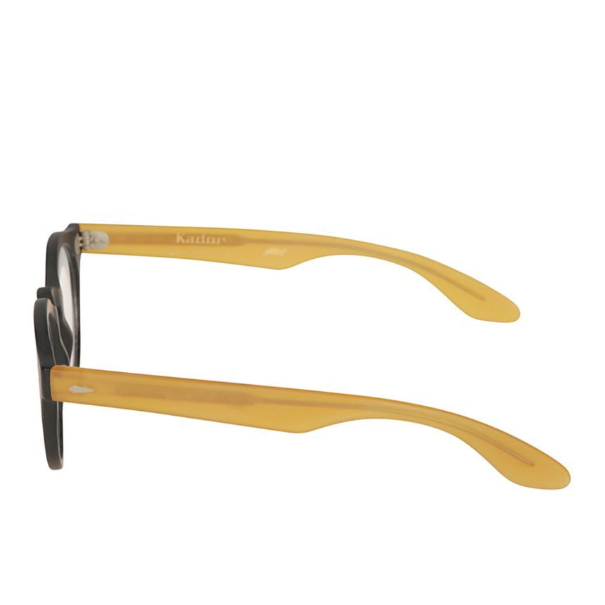 Robin Round Frame Eyeglasses with Amber Temples