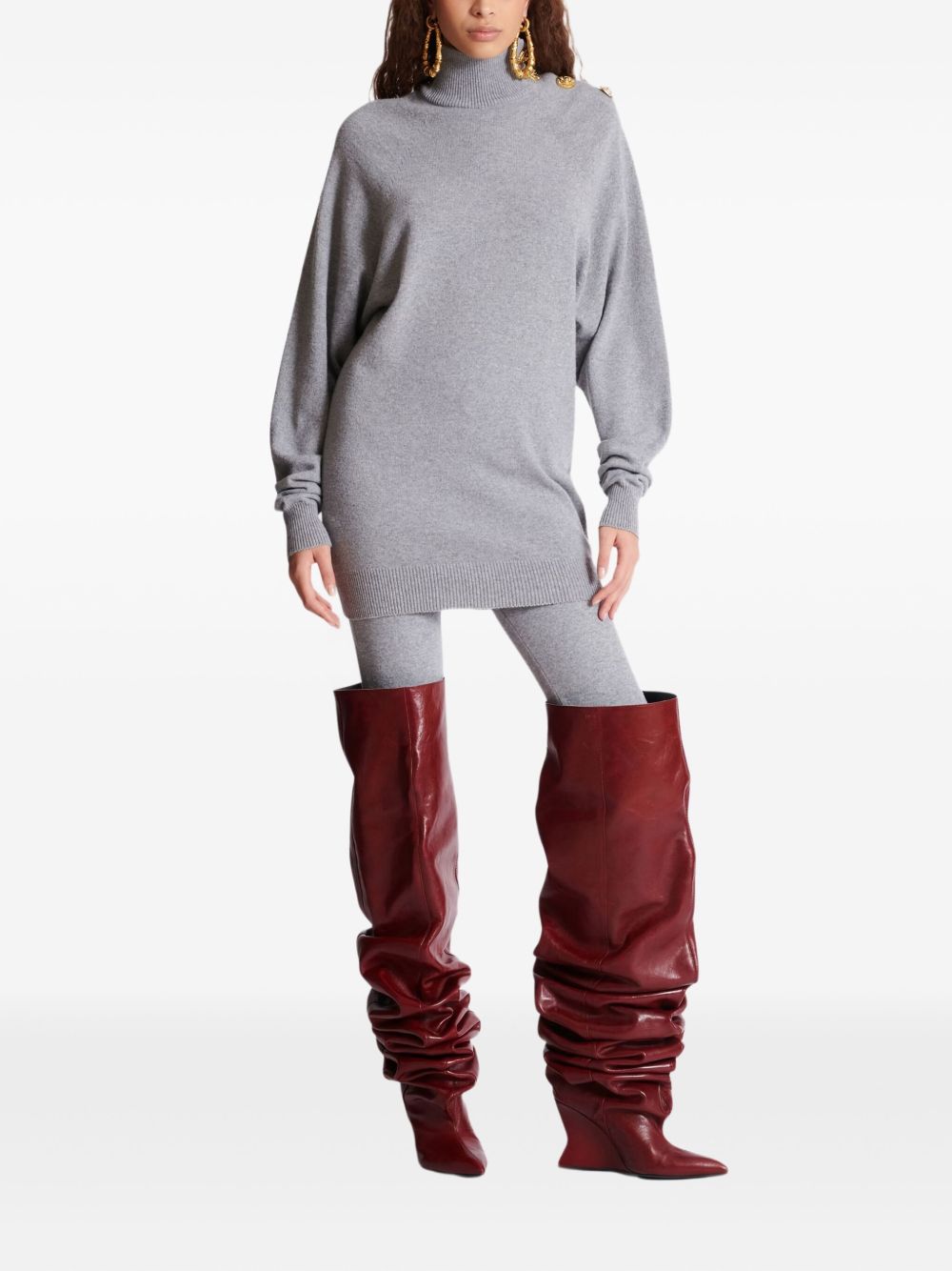 Turtleneck Knit Dress