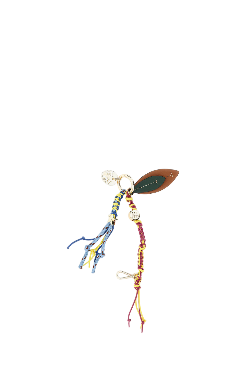 Multicolor Fabric Cord Keychain