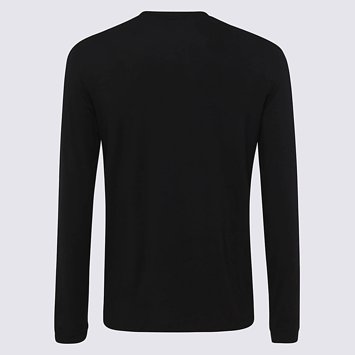 Black Viscose Blend T-Shirt