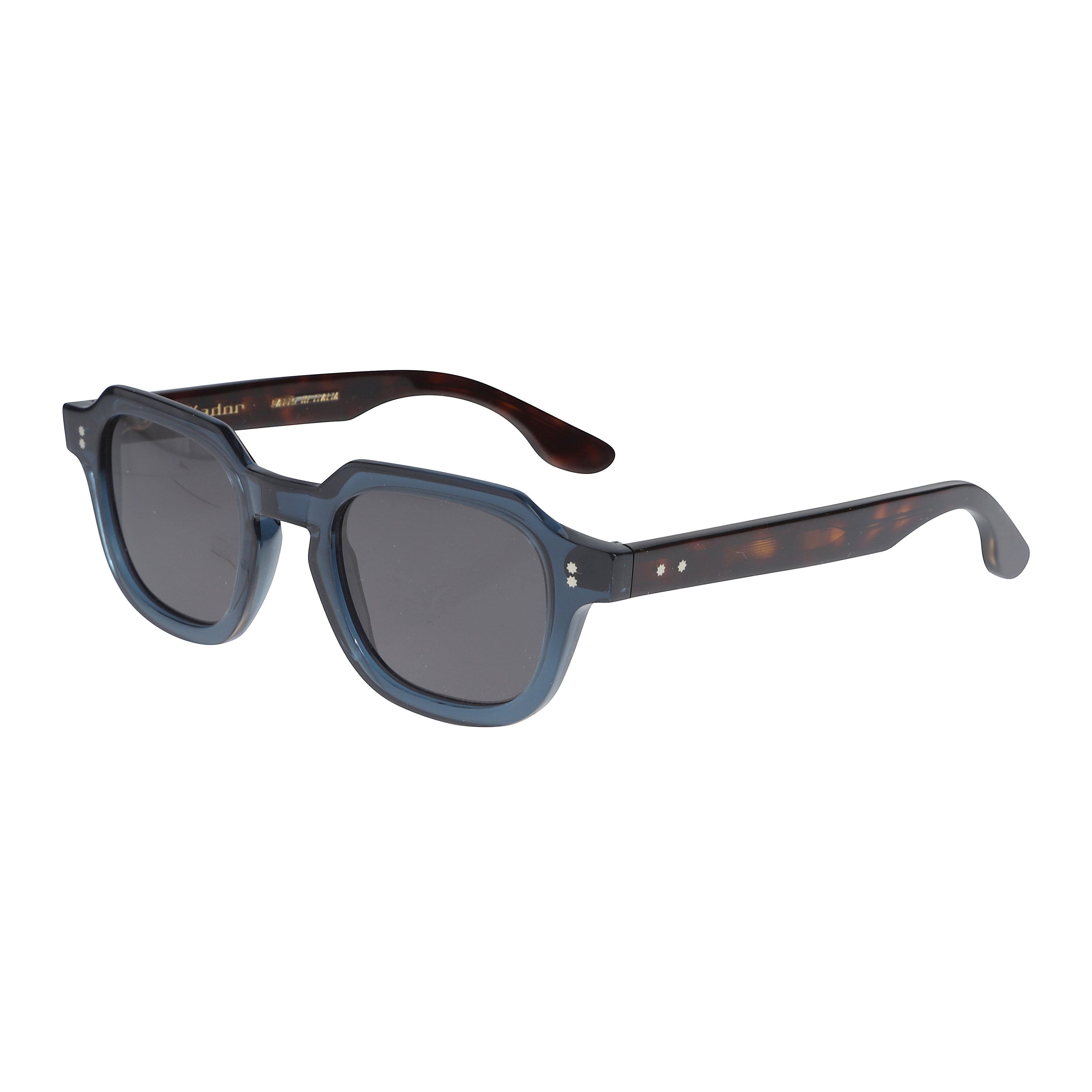K-Story Square Frame Sunglasses with Tortoiseshell Arms
