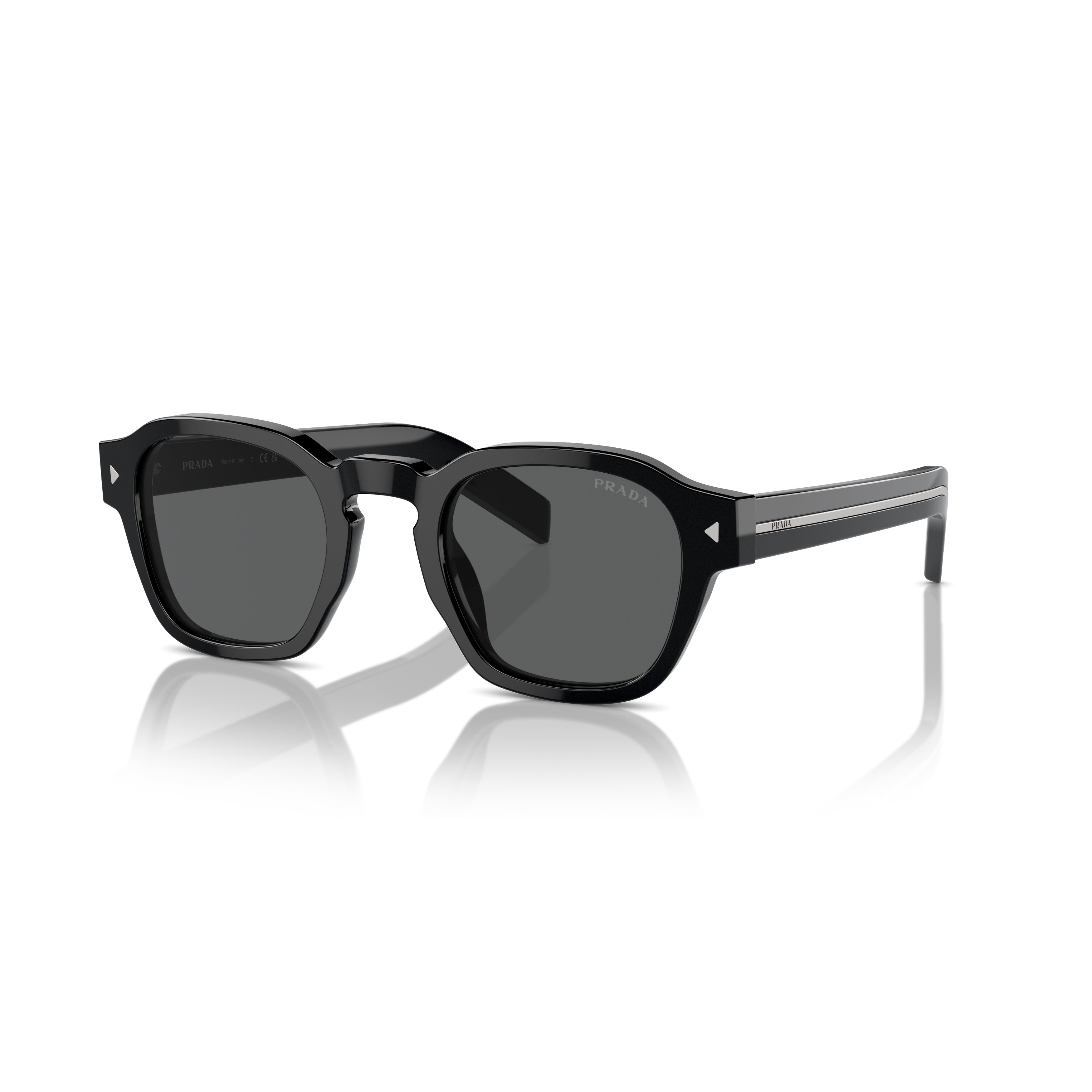 0pr A16s Square Black Acetate Sunglasses