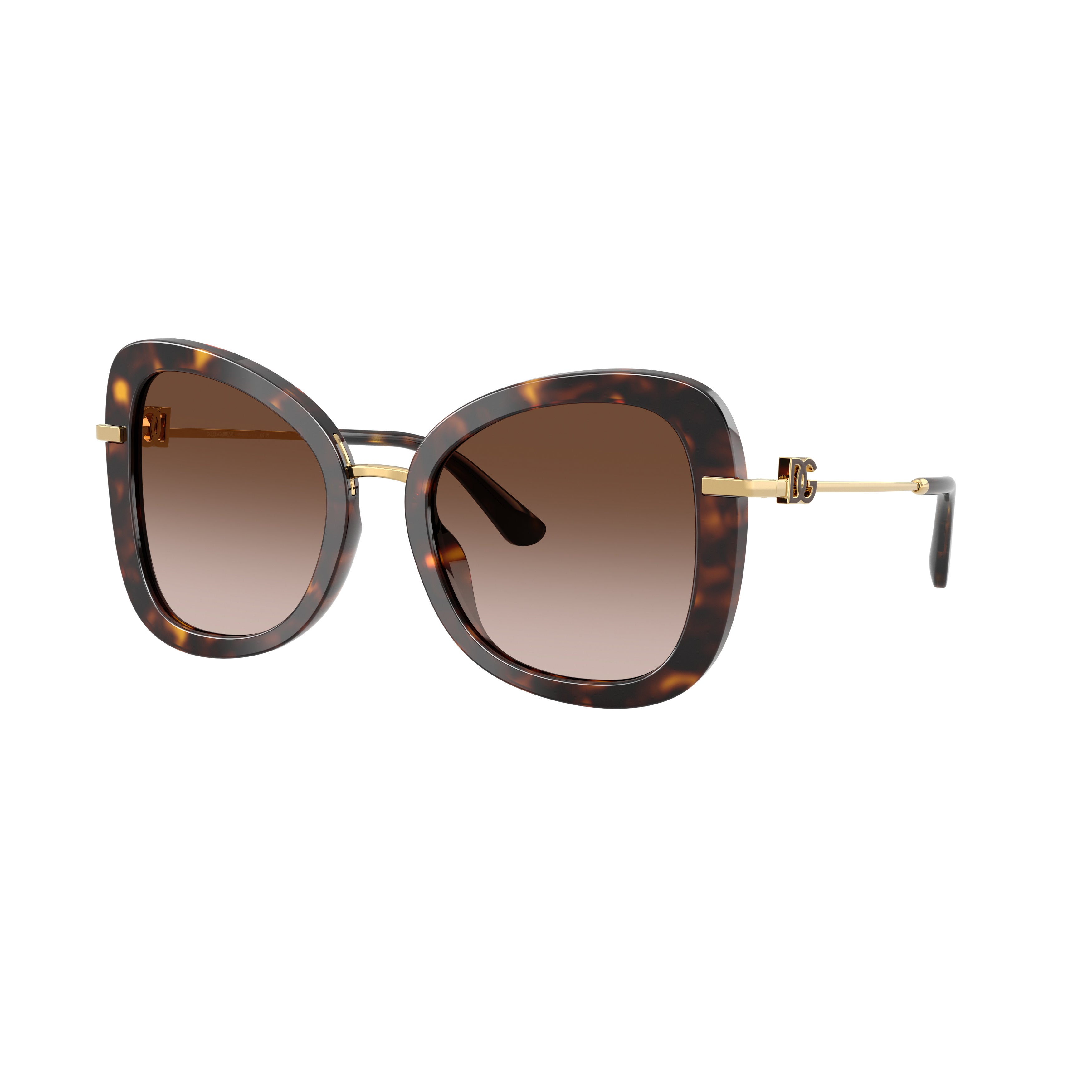 0dg4535 Oversized Square Sunglasses with Tortoiseshell Acetate Frame