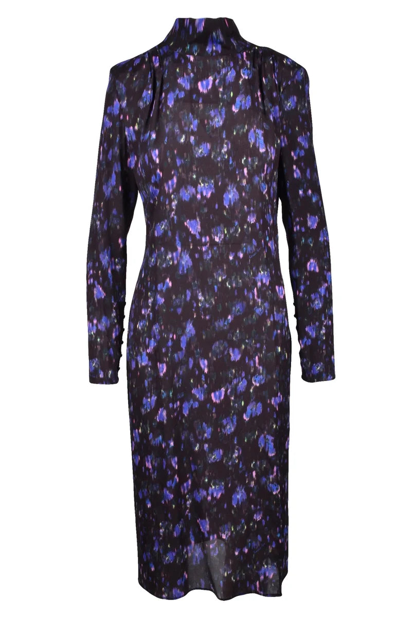 Long Dress Straps - Black/Purple