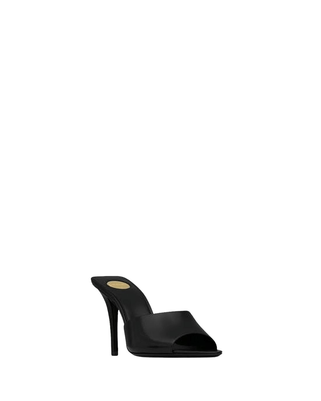 High-Heeled Mules with Pointed Toe
