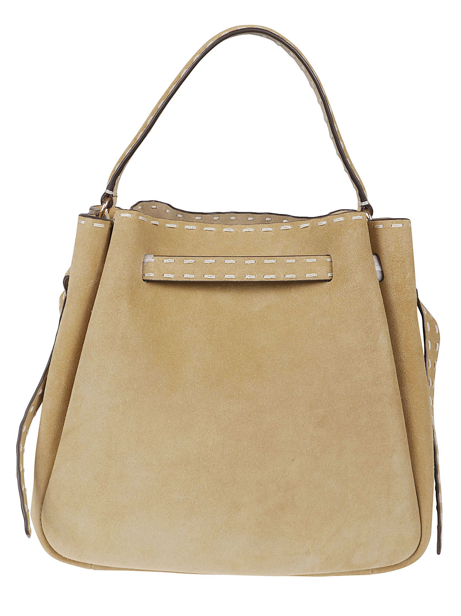 Handcrafted Brushed Suede Bucket Bag
