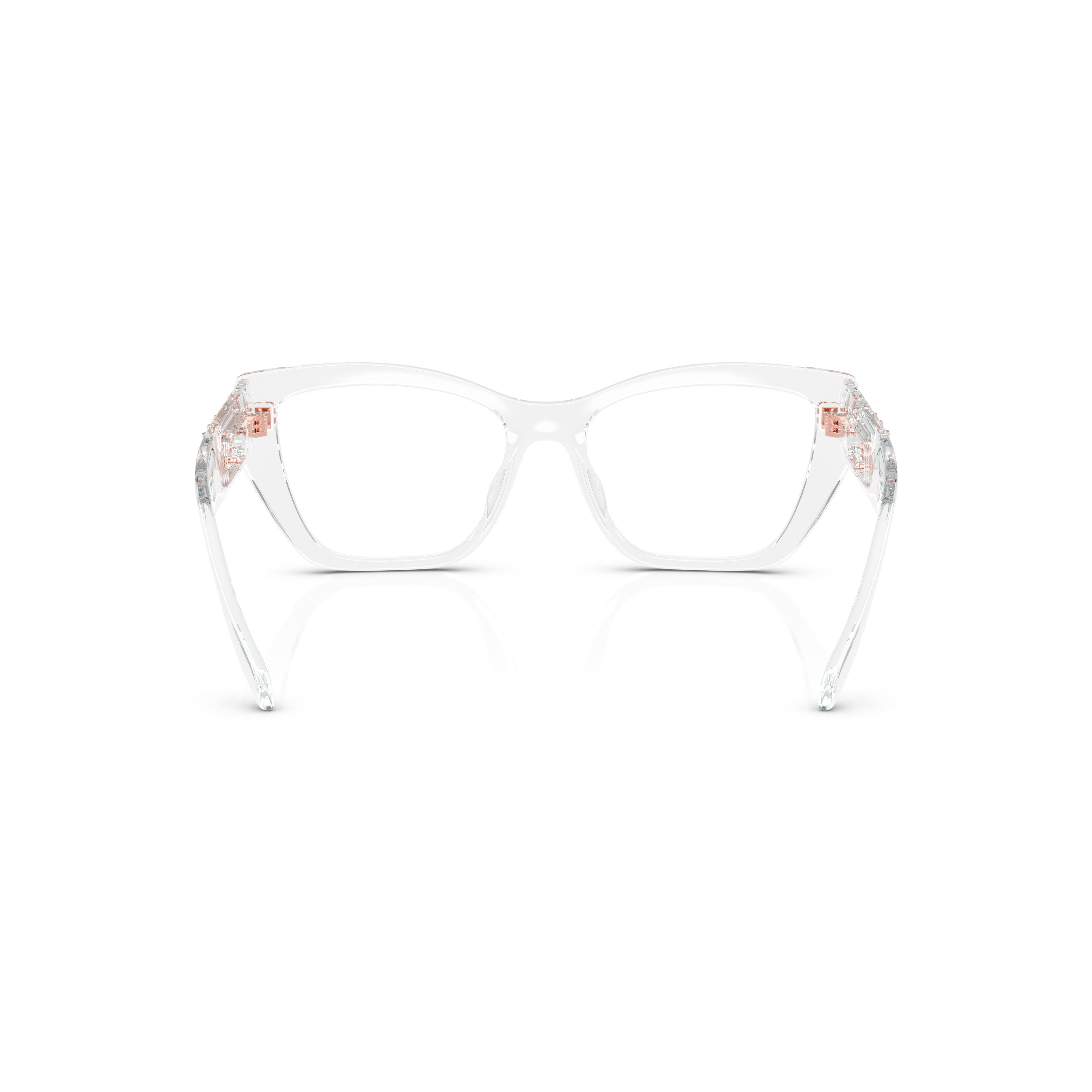 0mk4149u Transparent Cat-Eye Sunglasses with Rose Gold Detail