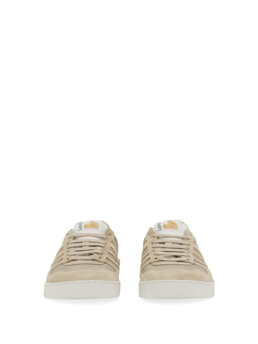 "Clay" Textured Low-Top Sneakers With Cushioned Sole
