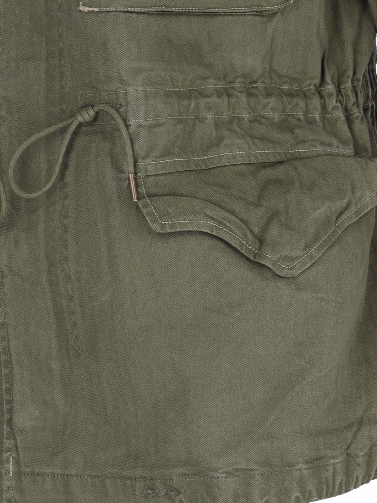 Military Jacket With Patch – Green