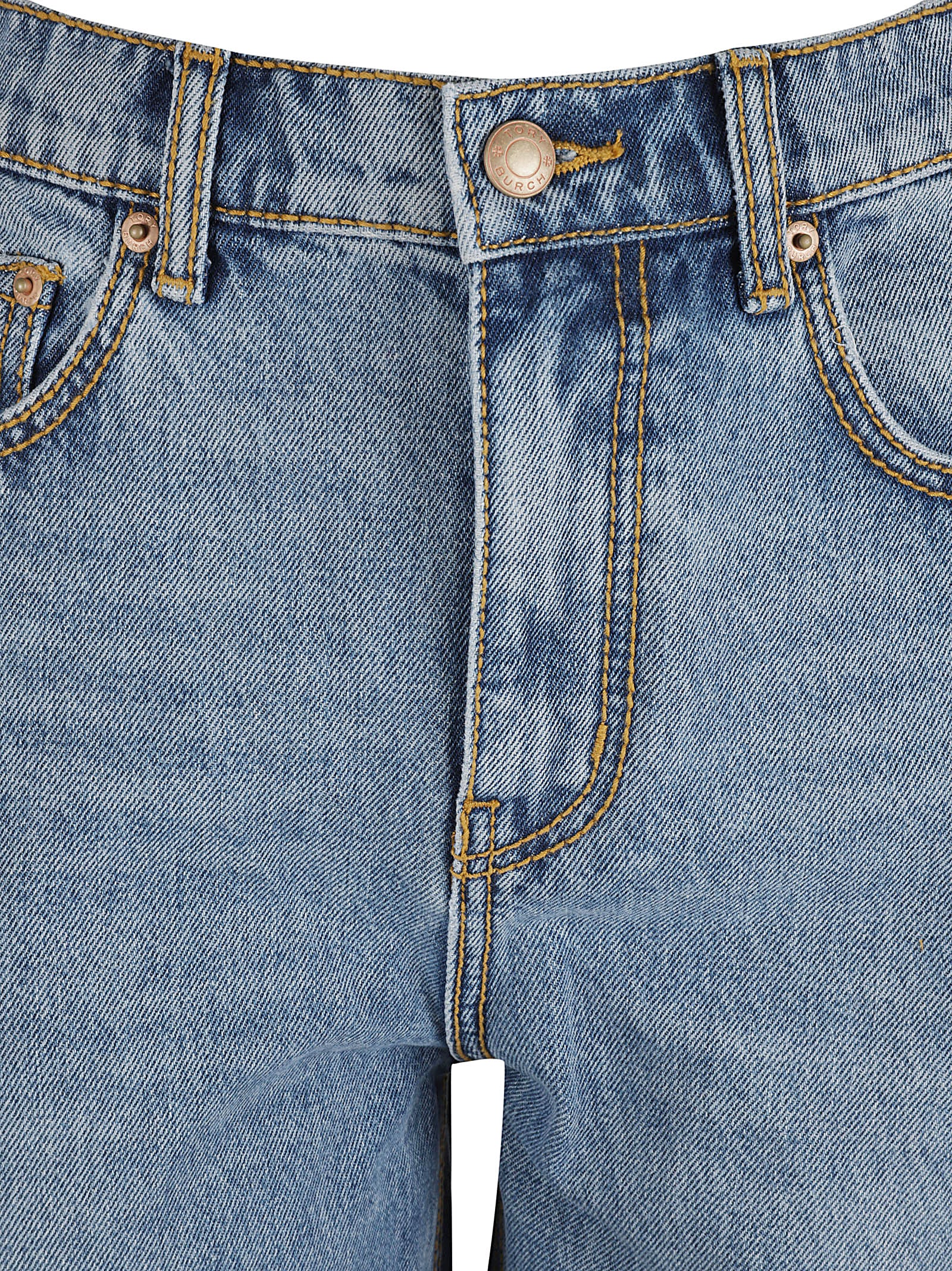 Mid-Rise Straight-Leg Denim Jeans