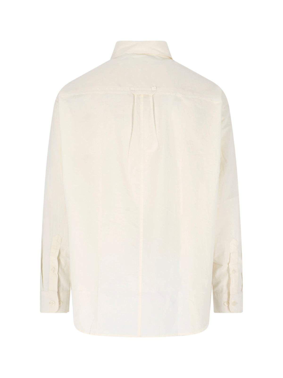 Cream Essay Classic Collar Cotton Shirt